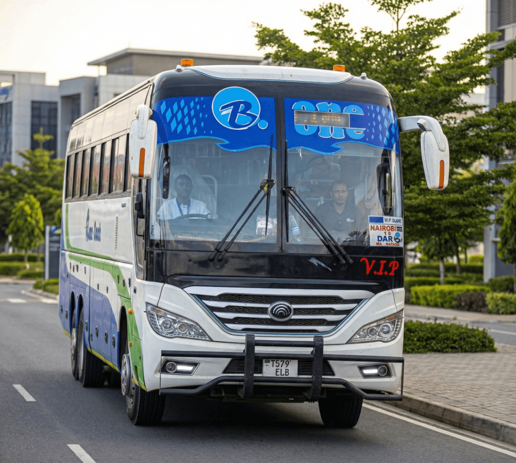 B.one Coach VIP bus on the road